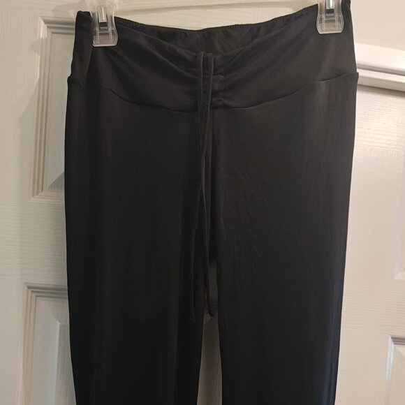 Ardene Black V-Waist Leggings with Drawstring - Size M - Picture 1 of 2